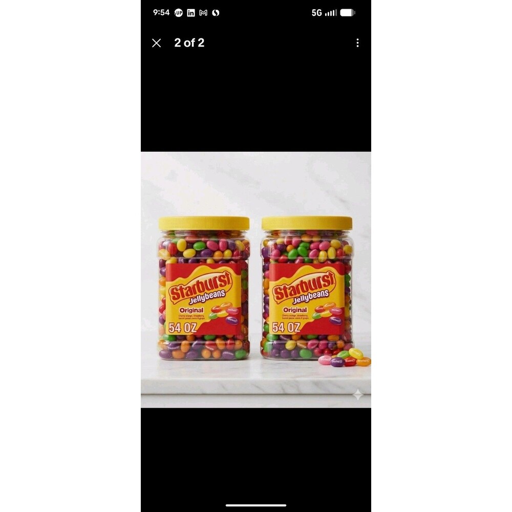 Starburst Original Easter Jelly Beans Chewy Candy, 54 oz. X 2 Jars